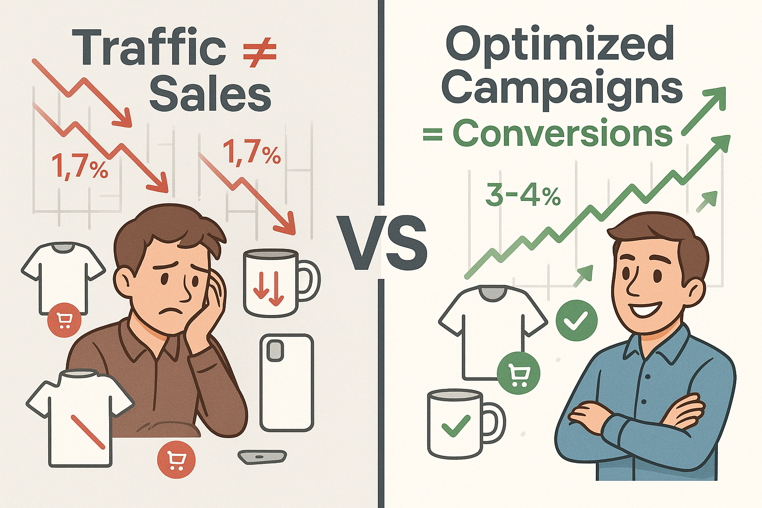 convert POD traffic to sales